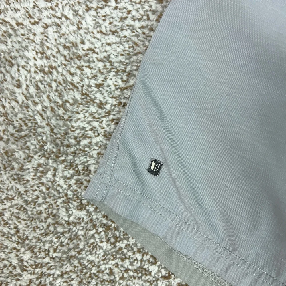 Linksoul Shorts Mens 31 Gray Stretch Golf Casual Utility Pockets Comfort Logo